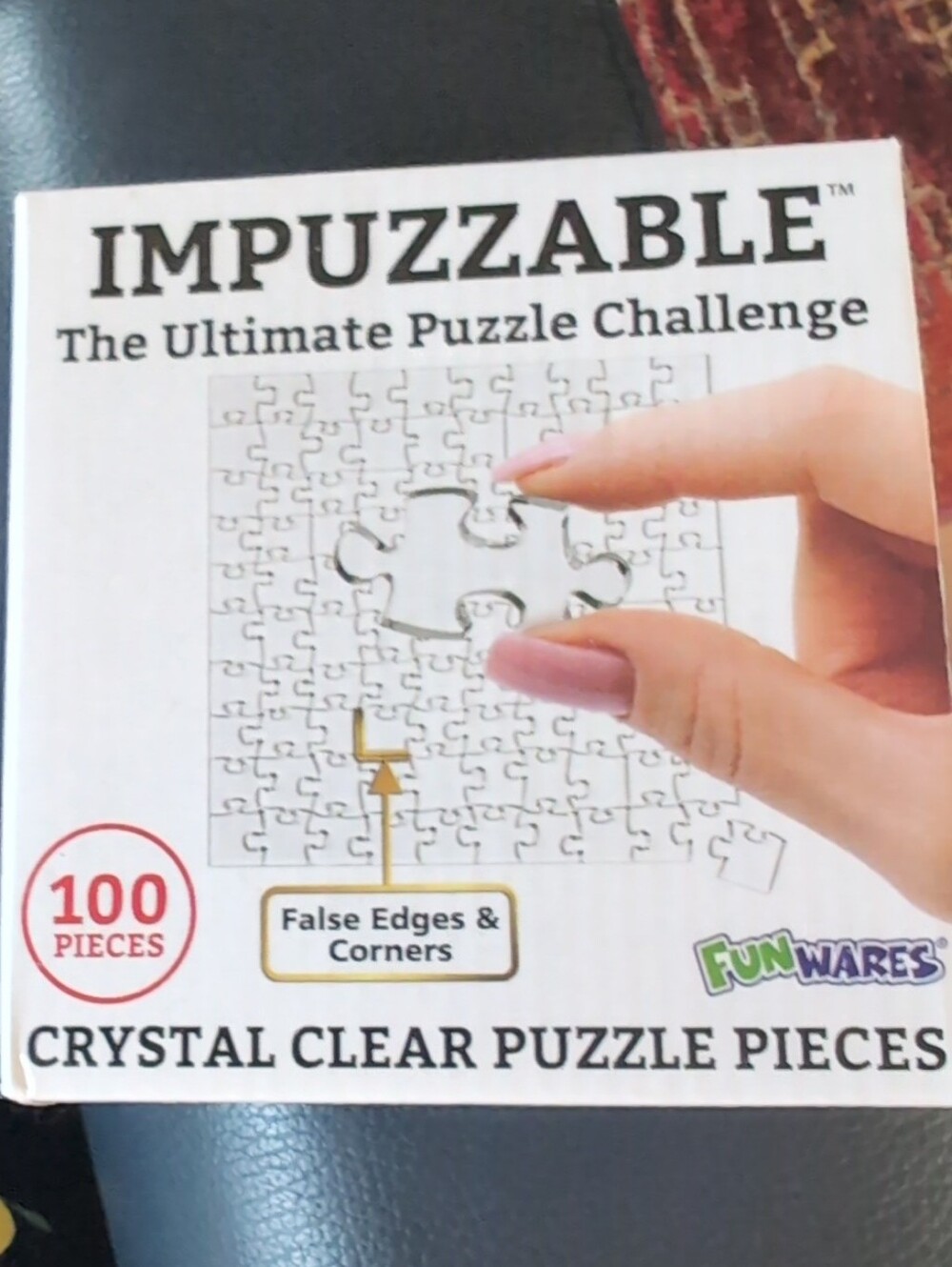 ImPuzzable 100-Piece Crystal Clear Plastic Jigsaw Puzzle